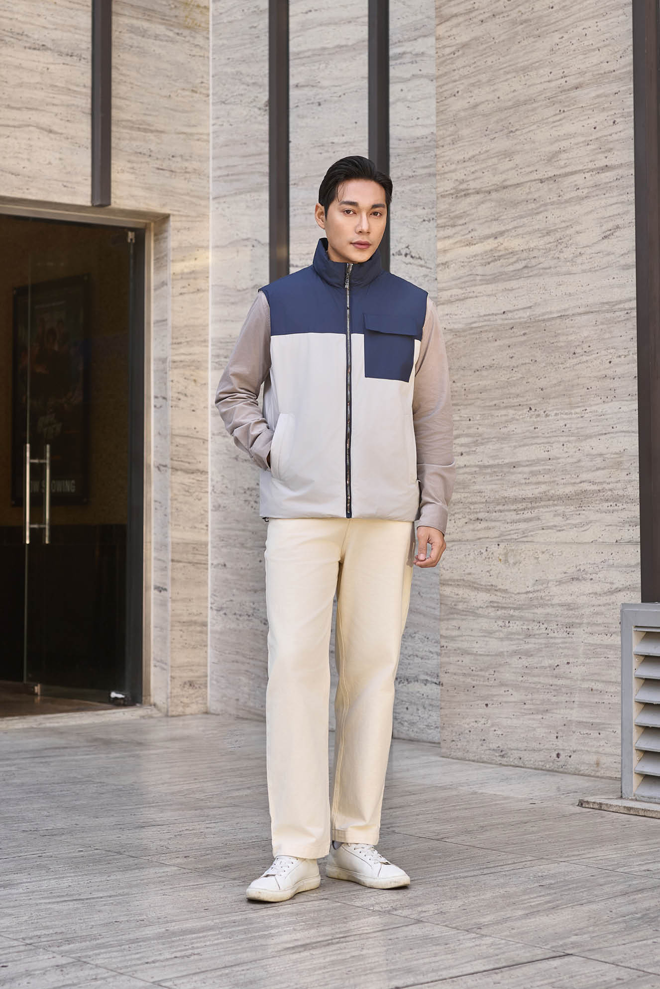 Ảnh của Áo jacket gile nam 258JL22106-DC35